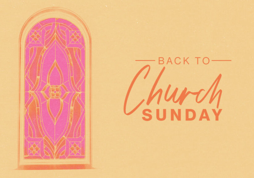 Back to Church Sunday HD Title Slide