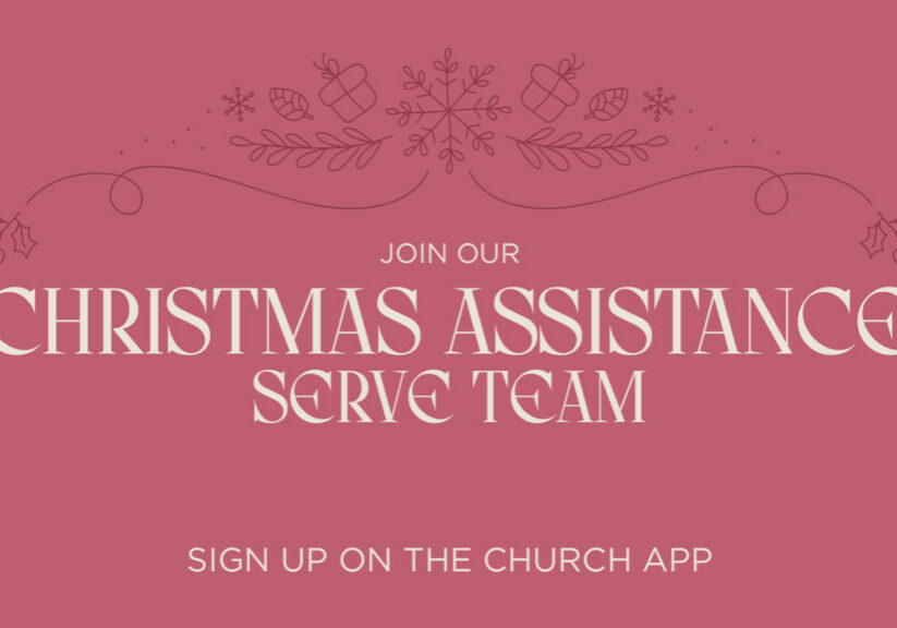 Christmas Assistance Serve Team HD Title Slide