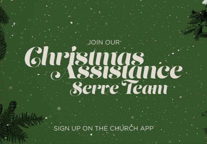 Christmas Assistance Serve Team HD Title Slide