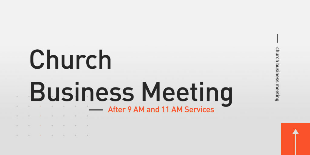 Church Business Meeting HD Title Slide