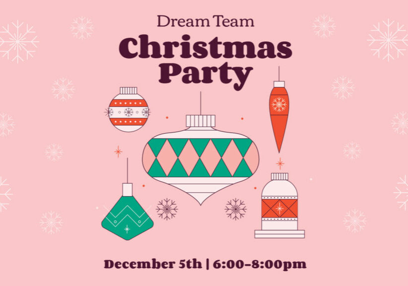 Dream Team Christmas Party HD Title Slide