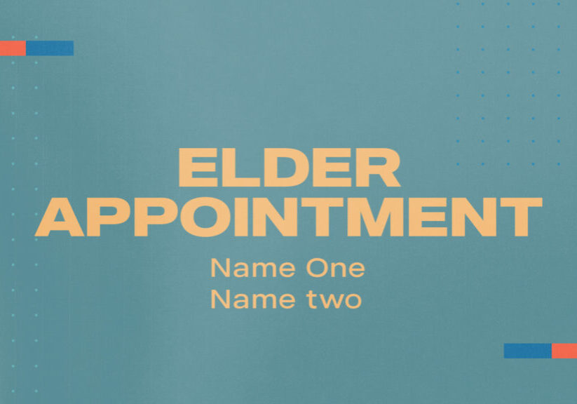 Elder Appointment HD Title Slide