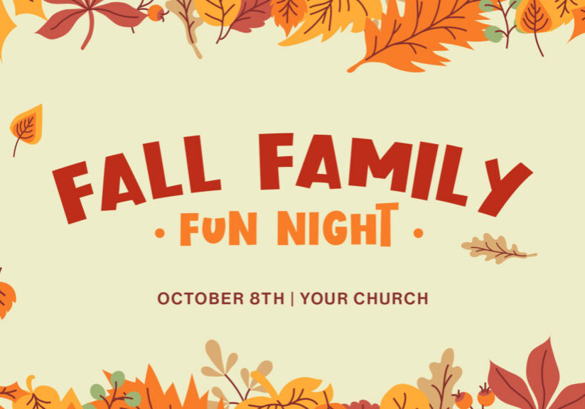 Fall Family Fun Night HD Title Slide