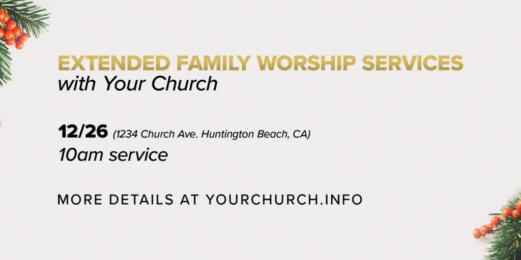Family Worship Service HD Title Slide