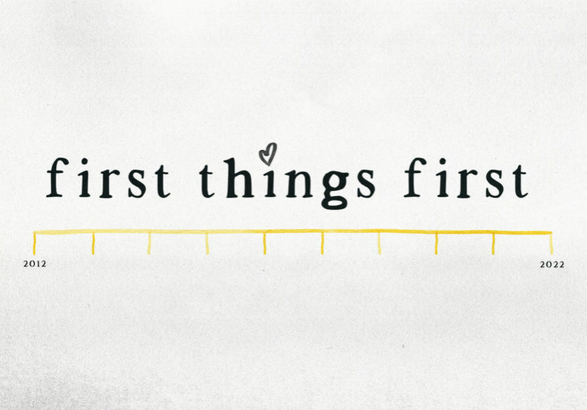 First Things First HD Title Slide