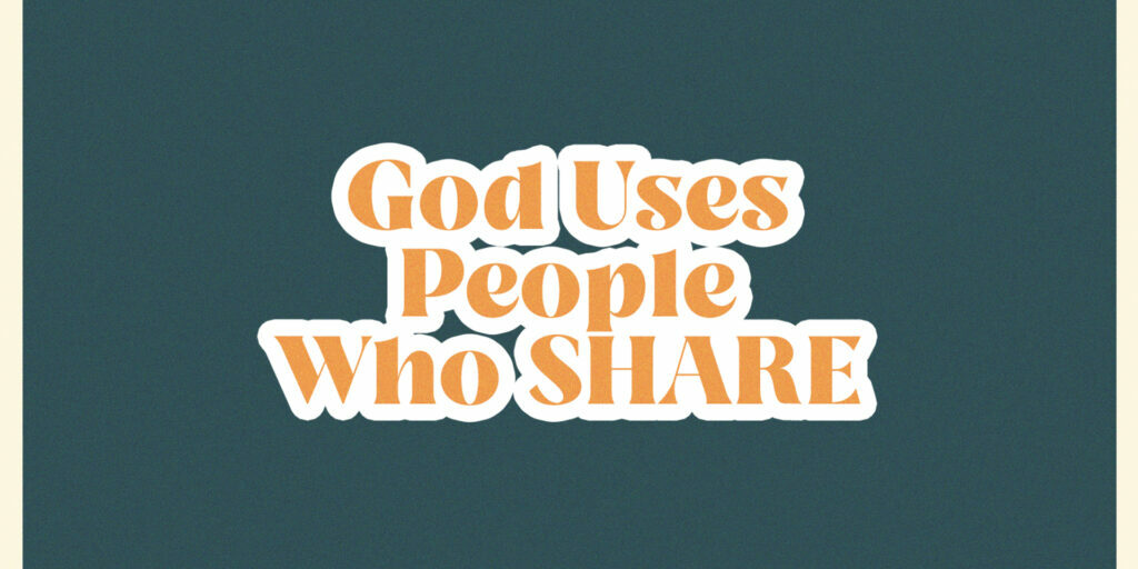 God Uses People Who Share HD Title Slide