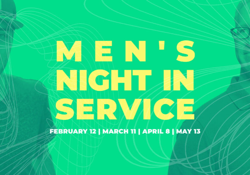 Men's Night in Service HD Title Slide