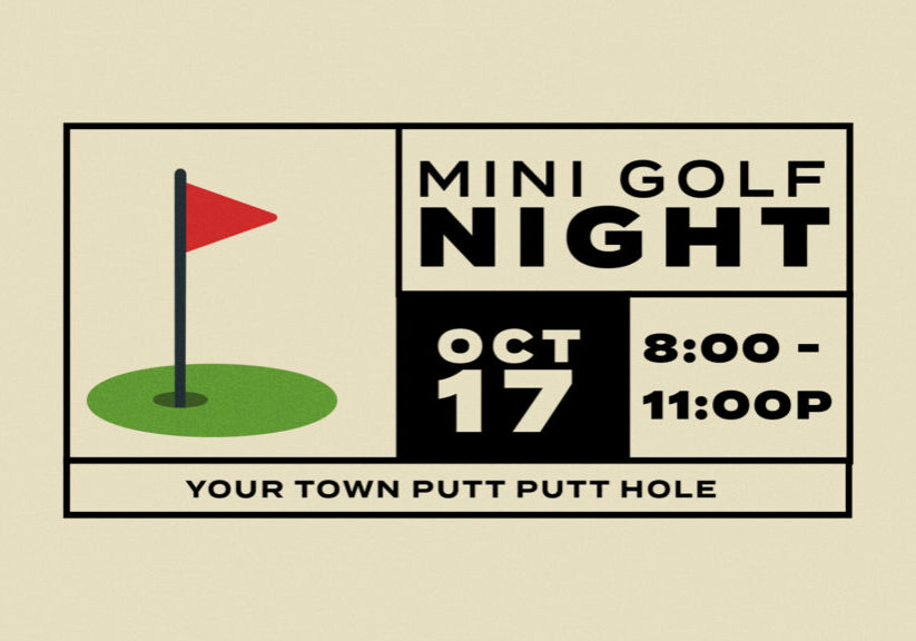 Mini Golf Night HD Title Slide