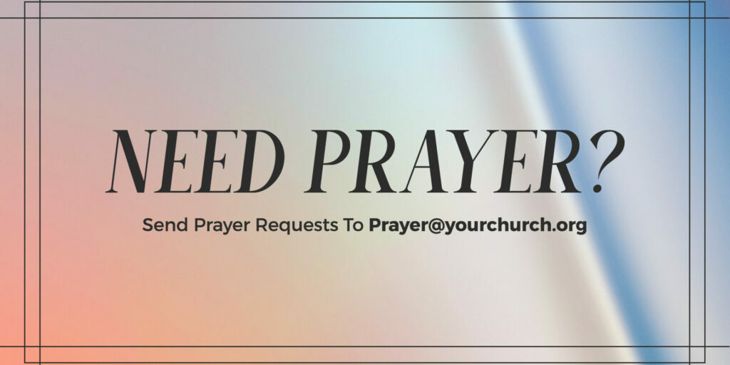 Need Prayer HD Title Slide