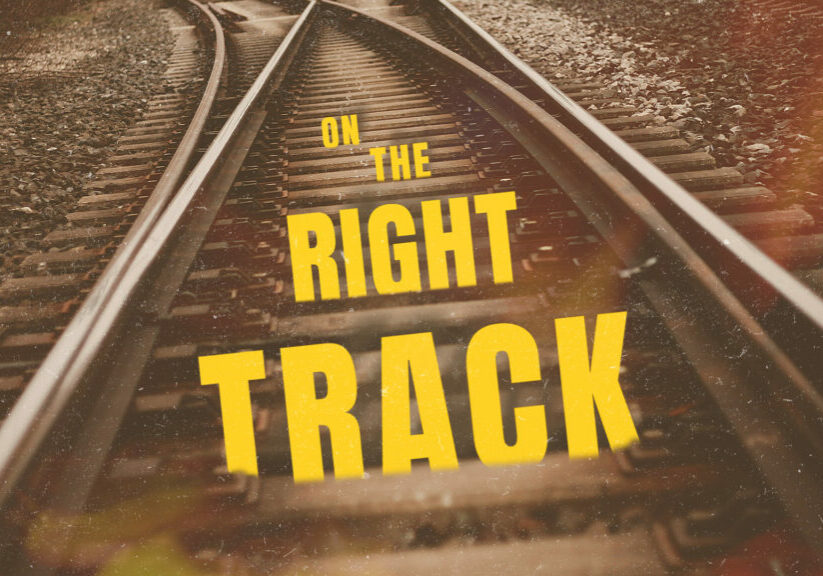 On the Right Track HD Title Slide