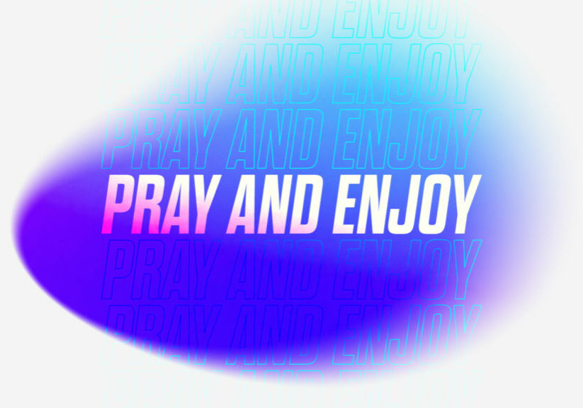 Pray and Enjoy HD Title Slide