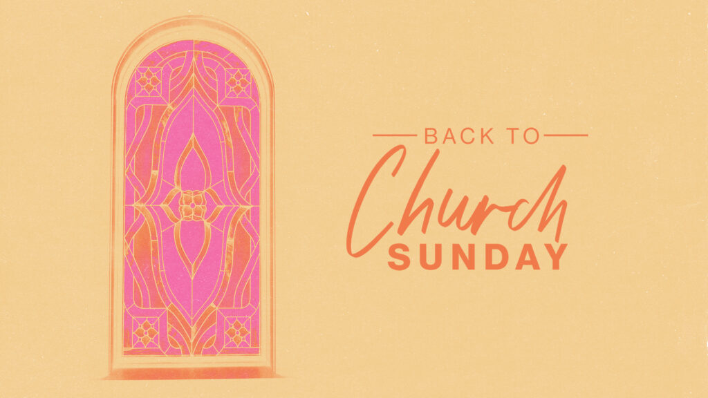 Back to Church Sunday HD Title Slide