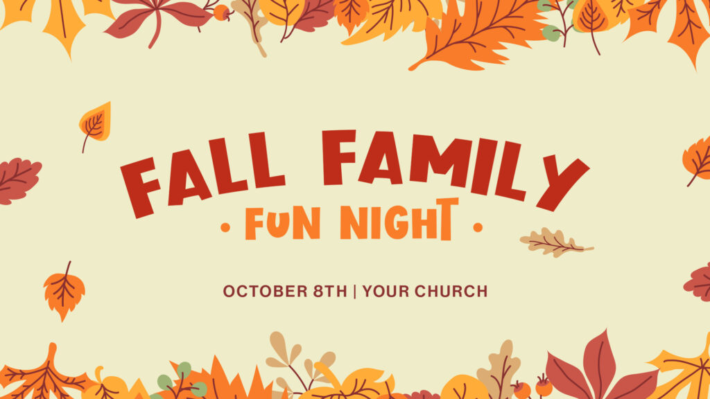Fall Family Fun Night HD Title Slide