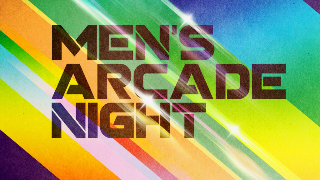 Men's Arcade Night HD Title Slide