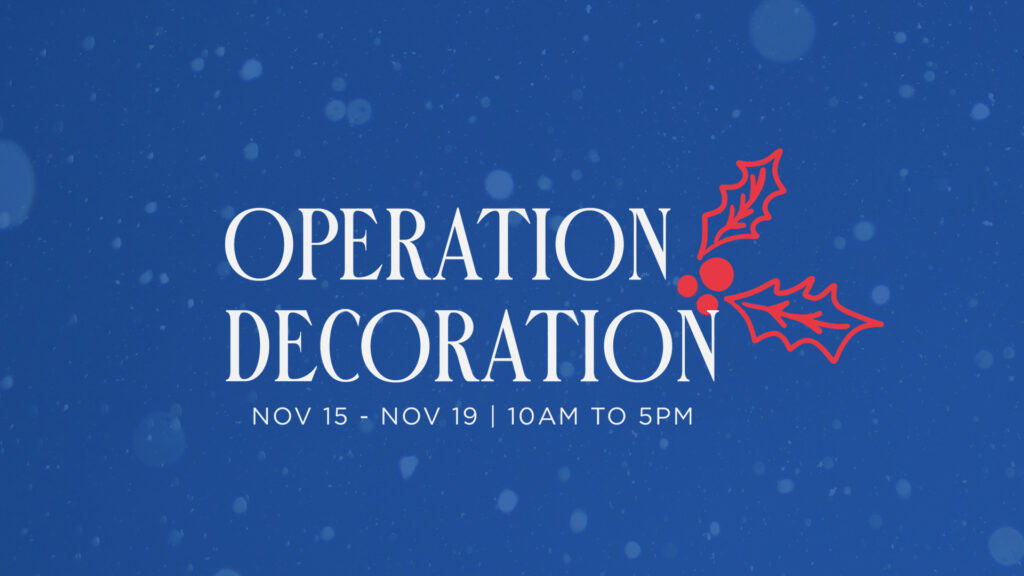 Operation Decoration HD Title Slide