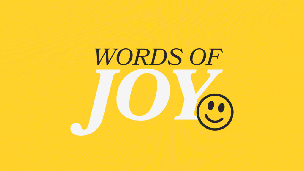 Words of Joy HD Title Slide