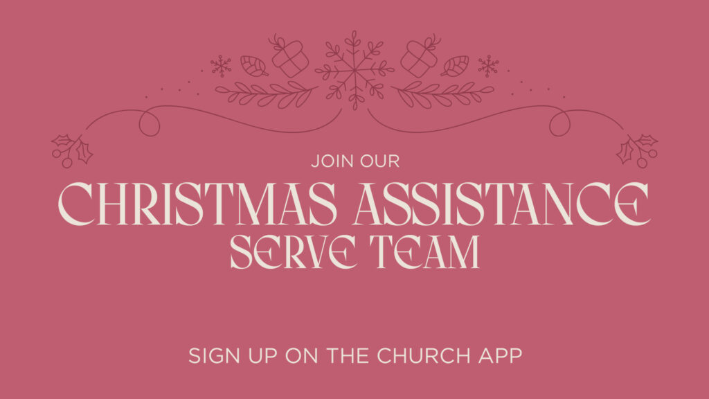 Christmas Assistance Serve Team HD Title Slide