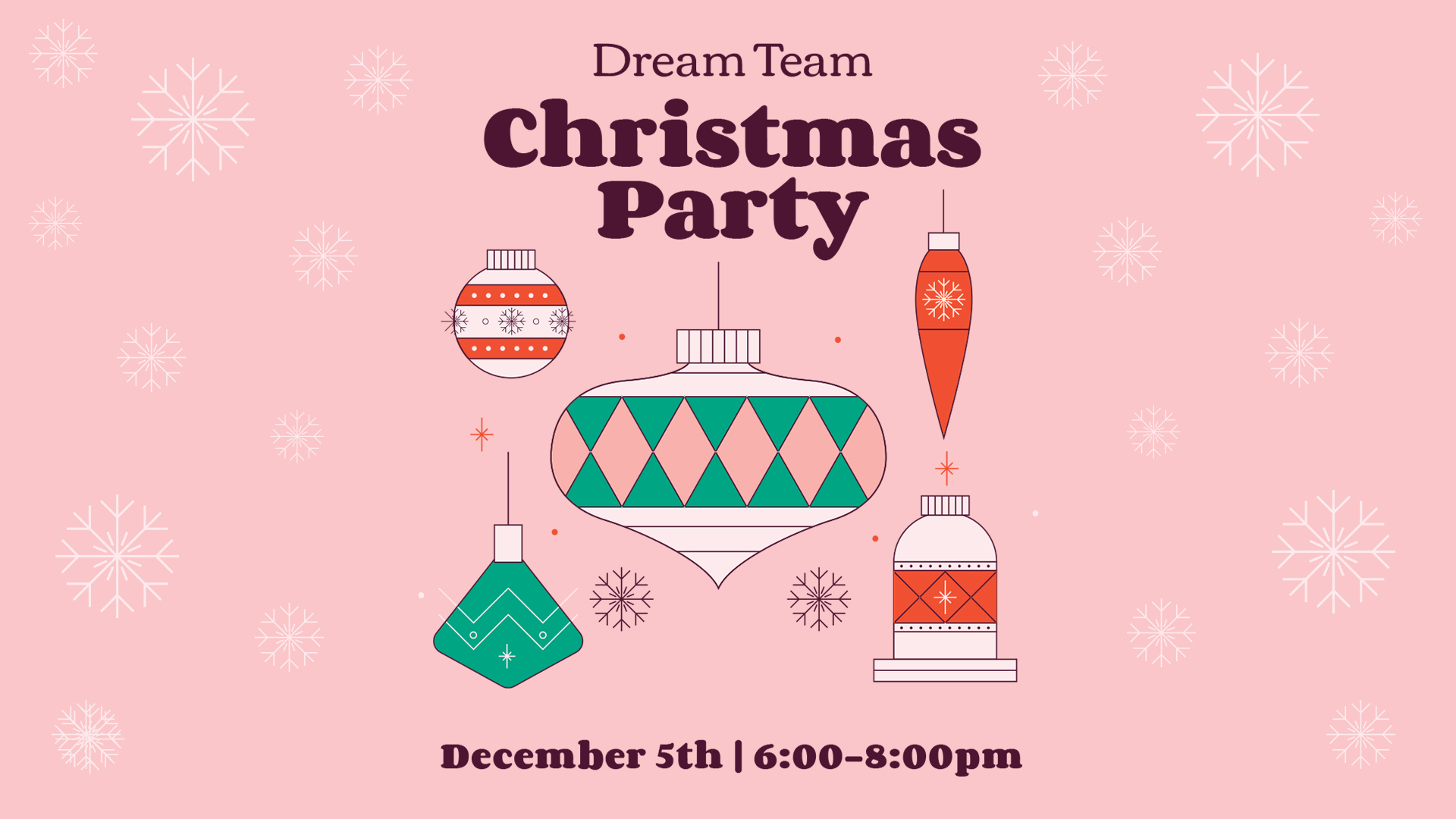 Dream Team Christmas Party - By The Squad