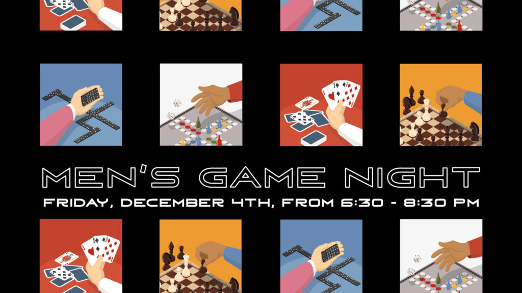 Men's Game Night HD Title Slide