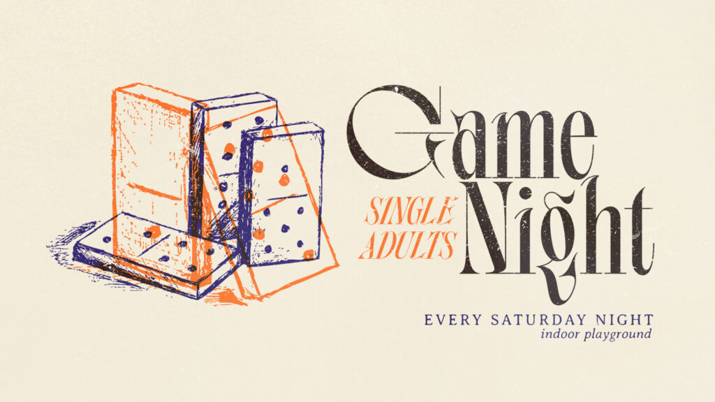 Single Adults Game Night HD Title Slide