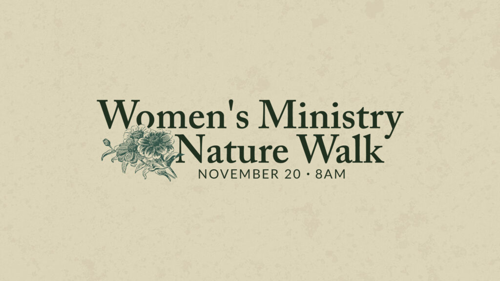 Womens Ministry Nature Walk HD Title Slide