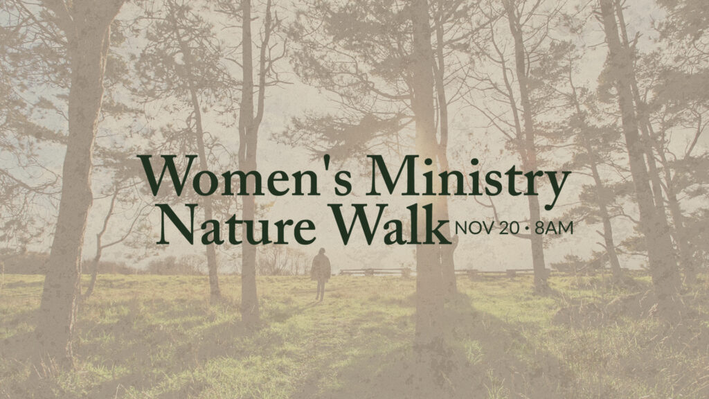 Womens Ministry Nature Walk HD Title Slide