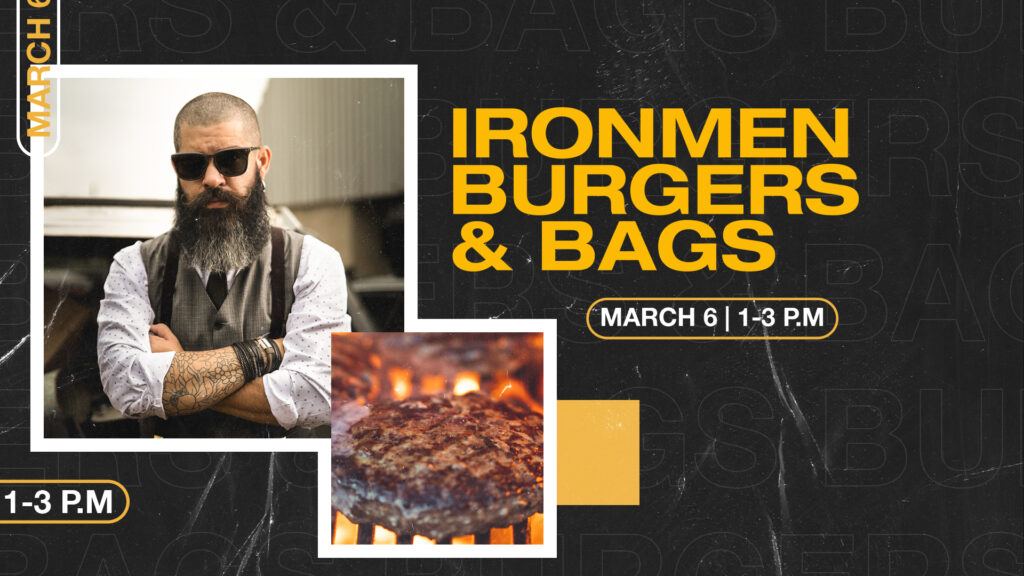 Ironmen Burgers & Bags HD Title Slide