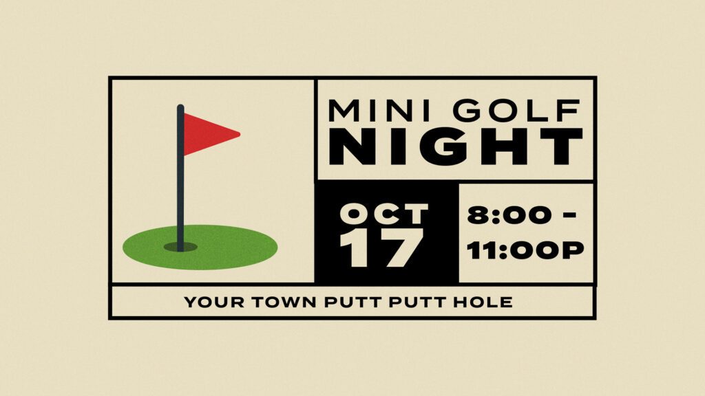Mini Golf Night HD Title Slide