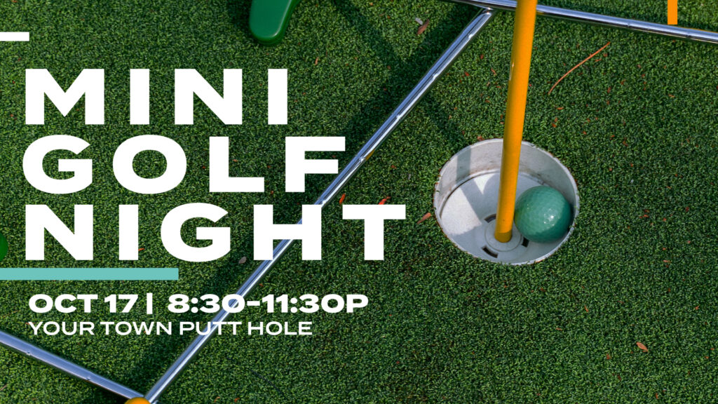Mini Golf Night HD Title Slide