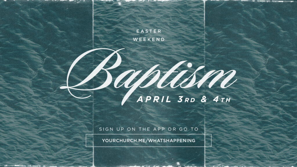 Easter Weekend Baptism HD Title Slide