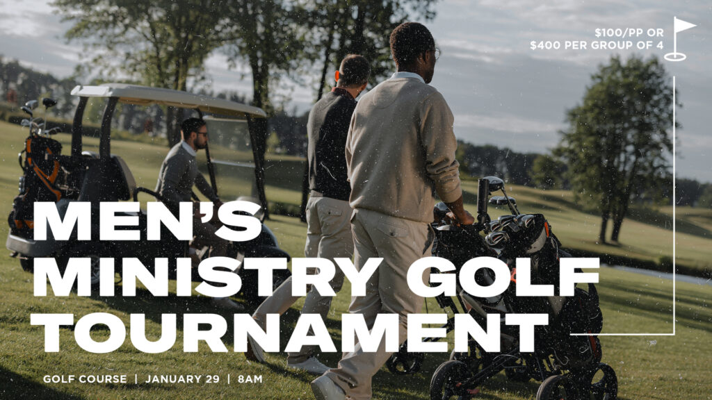 Mens Ministry Golf Tournament HD Title Slide